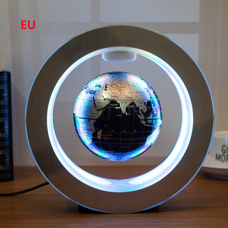 Round LED Floating Globe Magnetic Levitation World Map Light