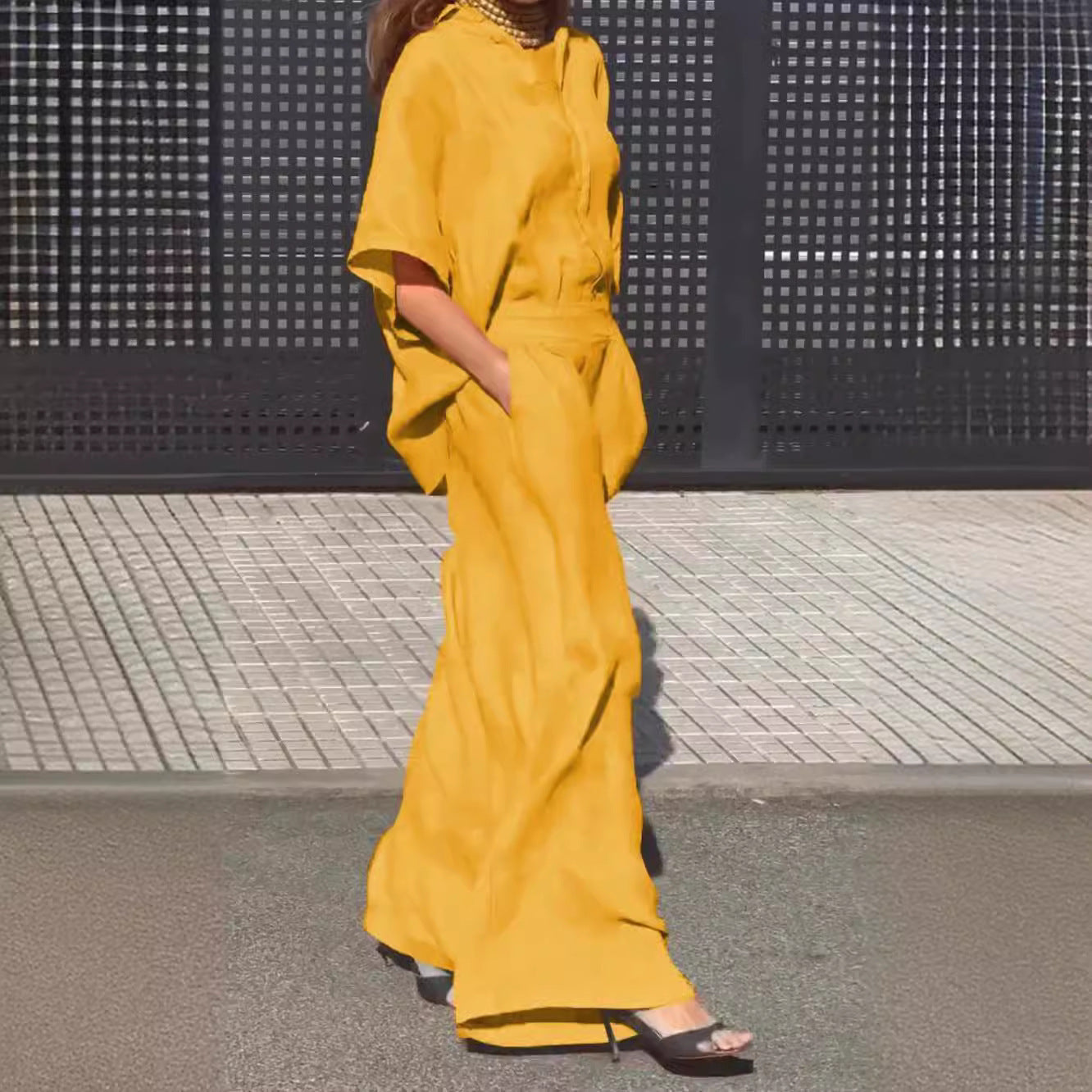 Summer Casual Lapel Pants Suit