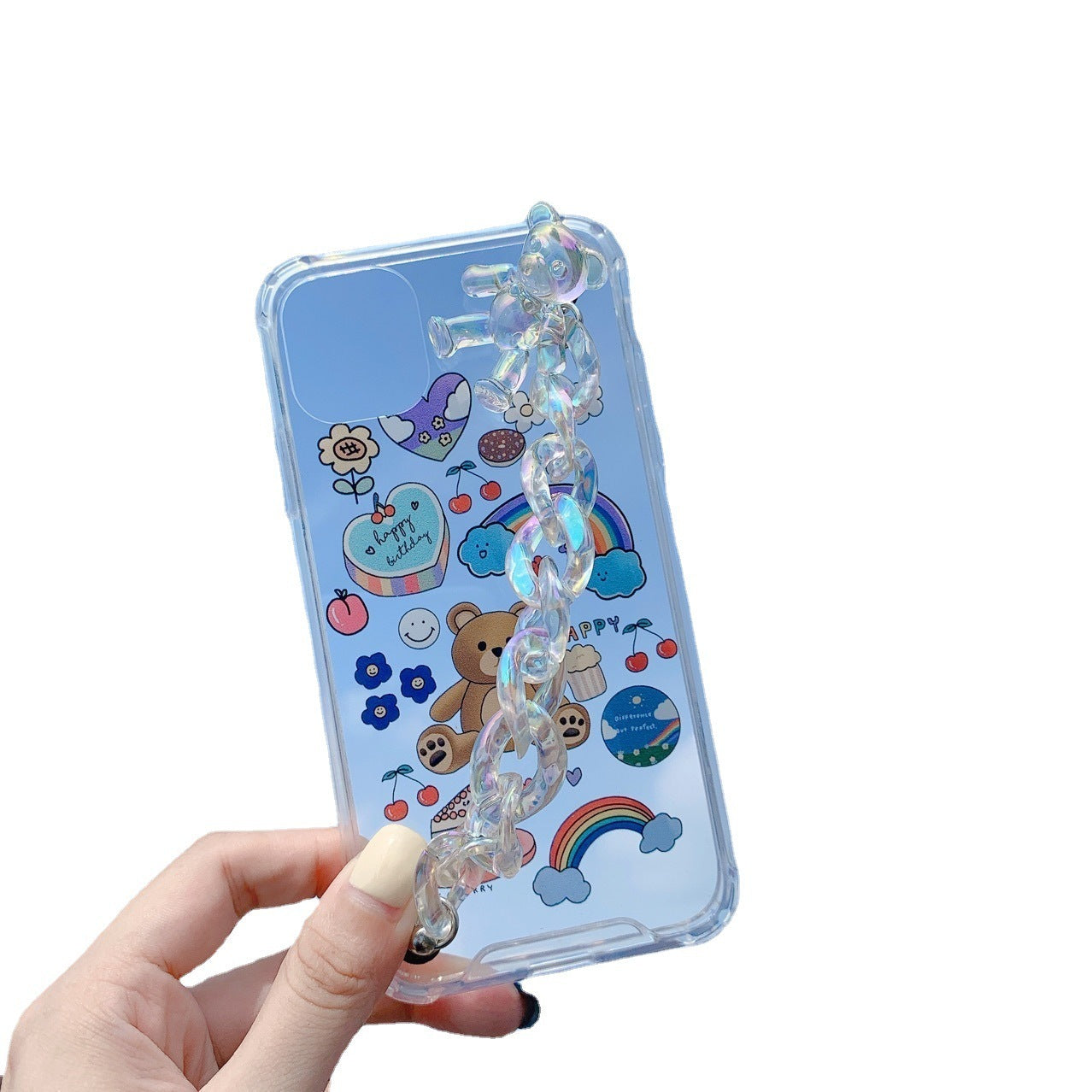 Bear Chain Protective Phone Case