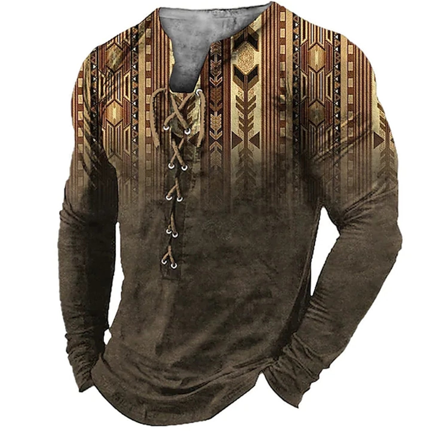 3D European American Sports Long Sleeve Shirt