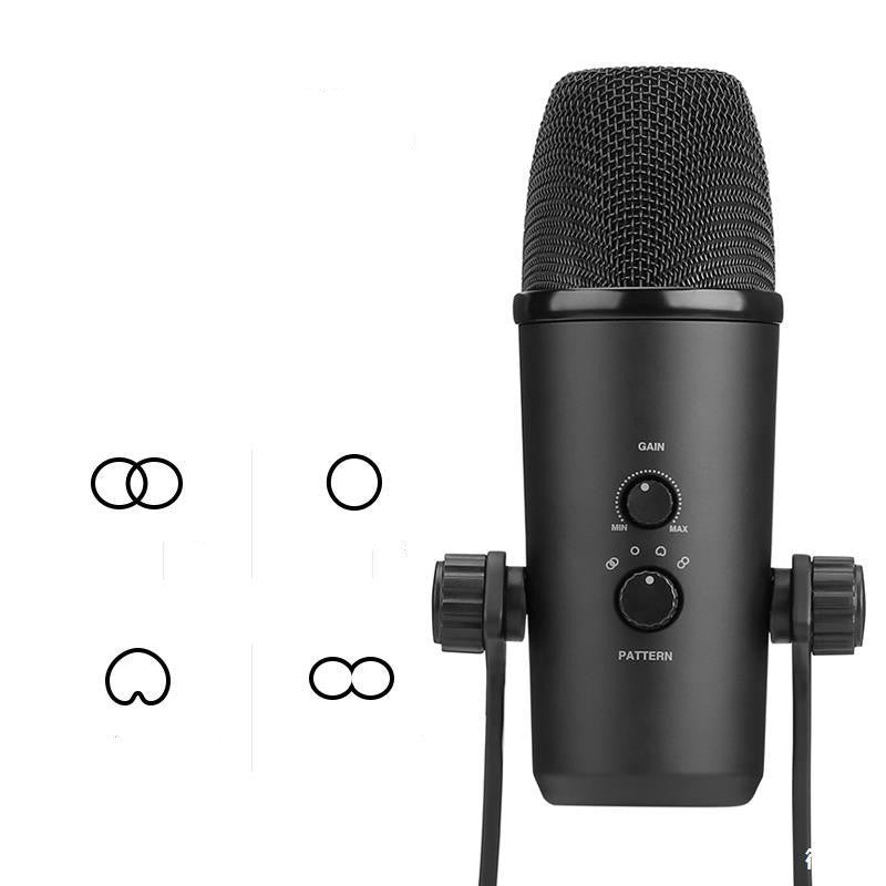 Condenser Microphone Eat Broadcast Recording Built-in Sound Card