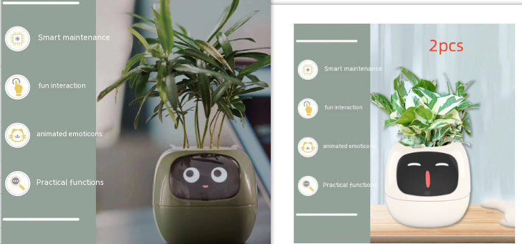 Smart AI Planter with Expressions and Sensors