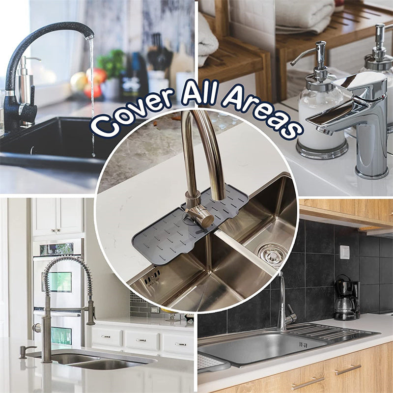 Silicone Faucet Absorbent Mat Sink Splash Guard