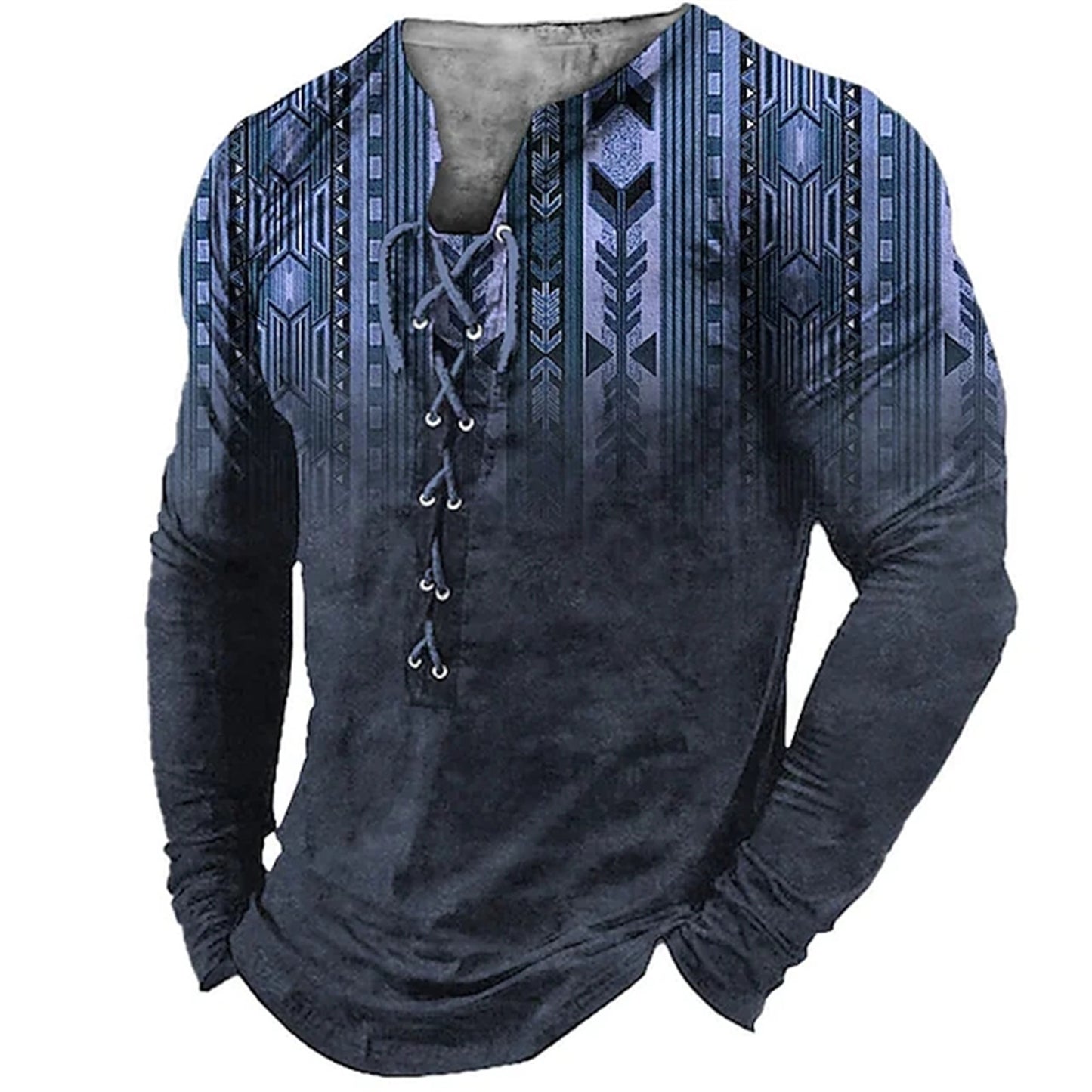 3D European American Sports Long Sleeve Shirt