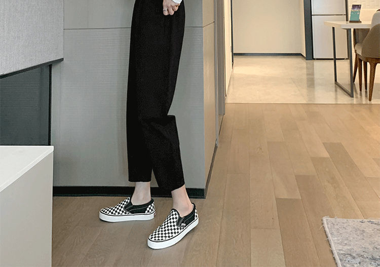 Slimming Spring And Summer Black Casual Pants