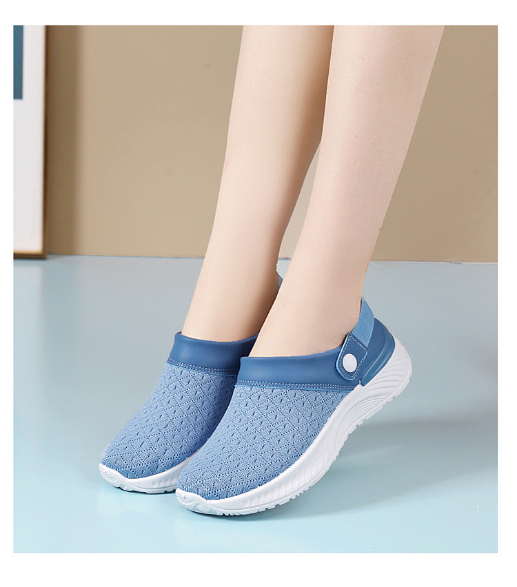 Breathable Mesh Stylish Semi-Slippers