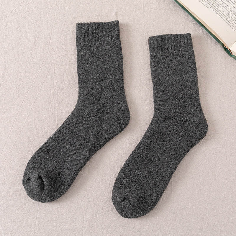 Winter Warm Wool Fleece Lined Mens Socks
