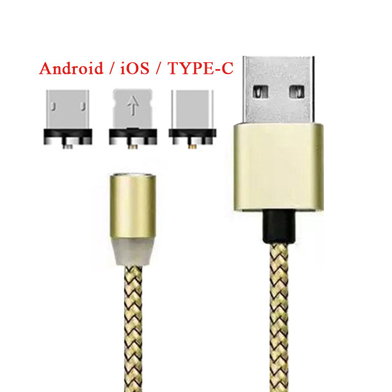 YBD 1m Magnetic LED Charging Cable for Apple