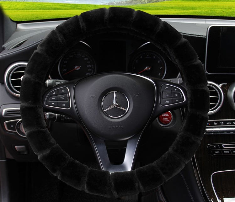Velvet Plush Winter Steering Wheel Grip