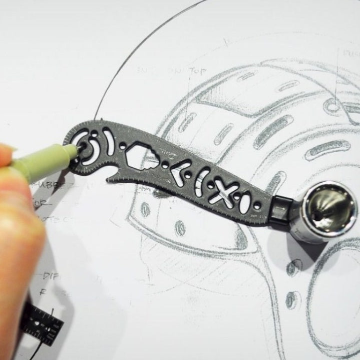 Multifunction Creative Drawing Ruler Tool