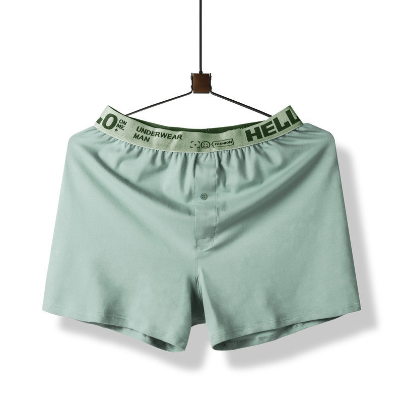 HELLO Men's Pure Cotton Loose Boxer Pants