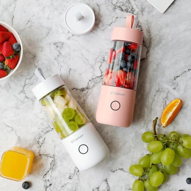 350ml Portable USB Rechargeable Blender Juicer and Mixer