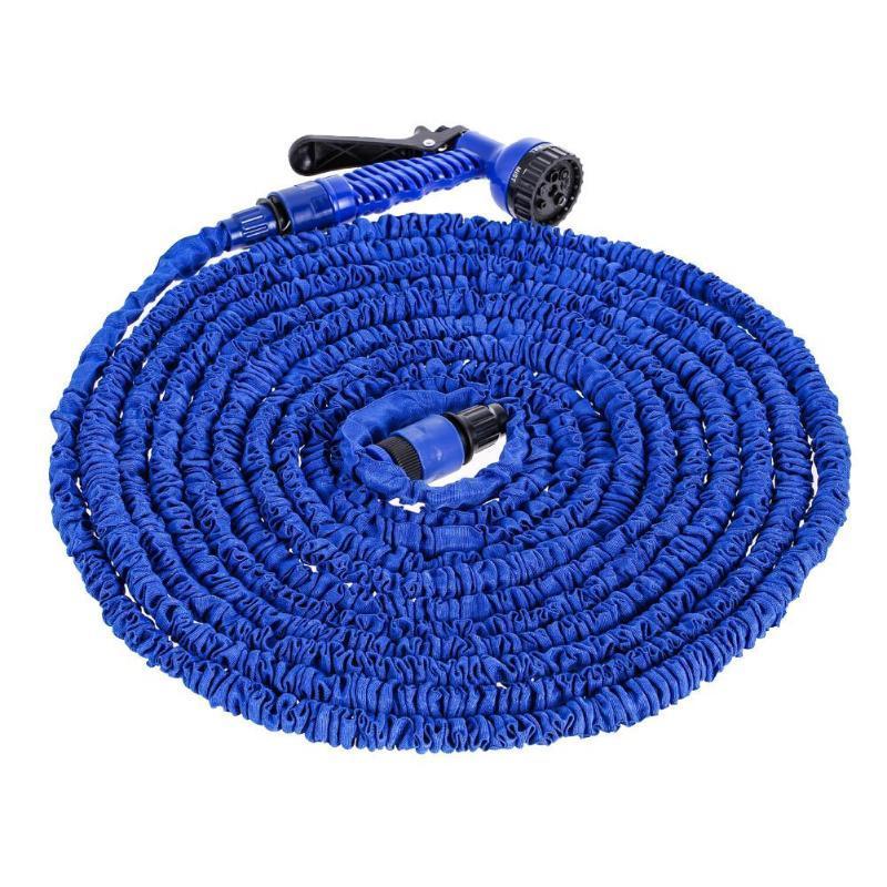 Telescopic Latex Water Hose with High-Pressure Spray Gun