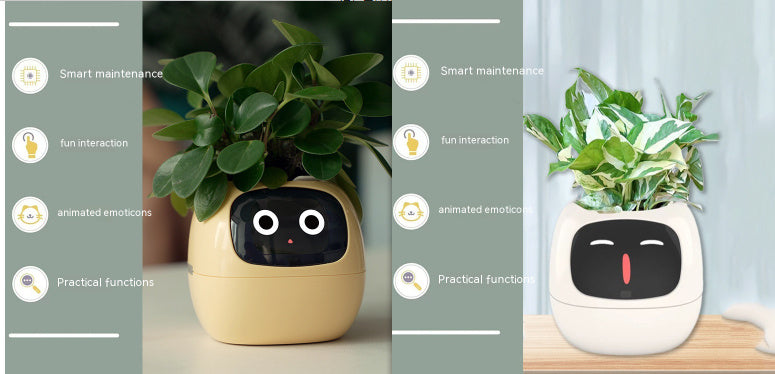 Smart AI Planter with Expressions and Sensors