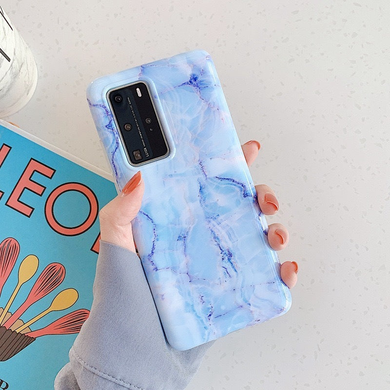 Marbled Huawei phone case