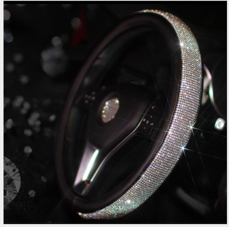 Cute Leather Steering Wheel Cover Anti Slip Universal
