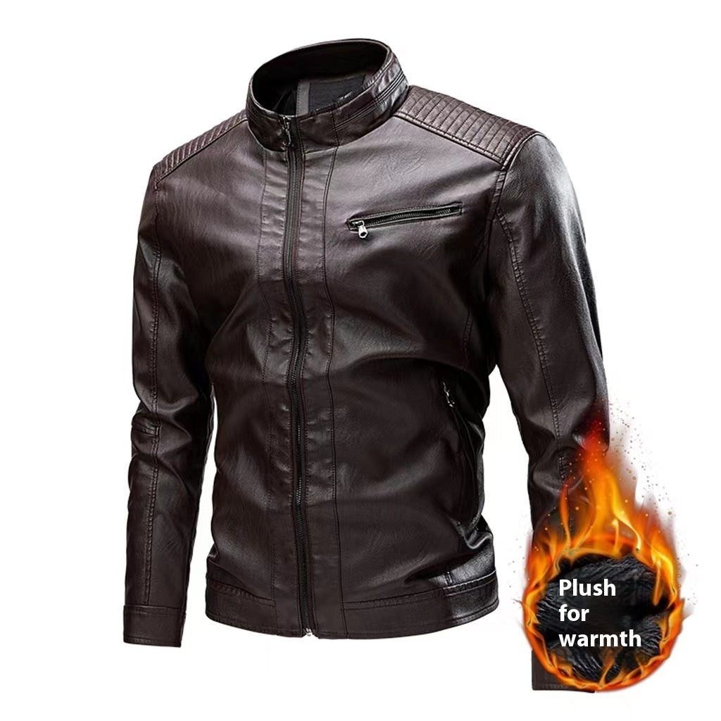 Motorcycle Retro Fashion Leather Jacket Coat