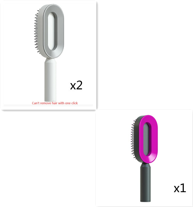 Self Cleaning Hair Brush One-key Airbag Massage