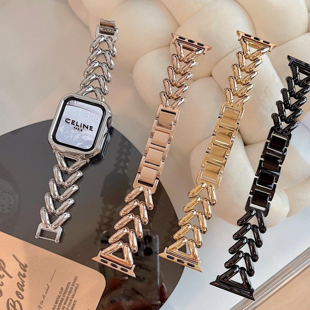 Watch Strap Love Twist Metal Breathable