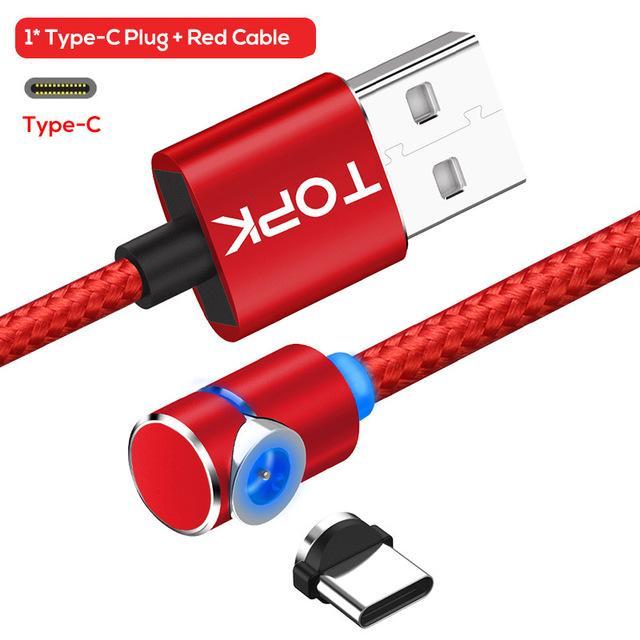 Magnetic Cable Micro Usb 360 Degree Rotate Charging Cord