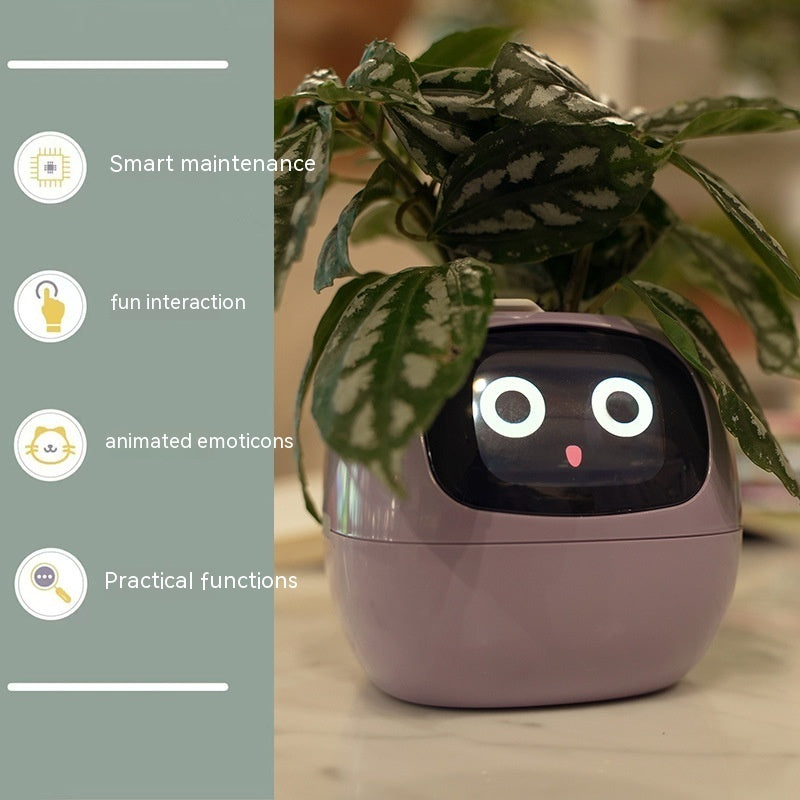 Smart AI Planter with Expressions and Sensors