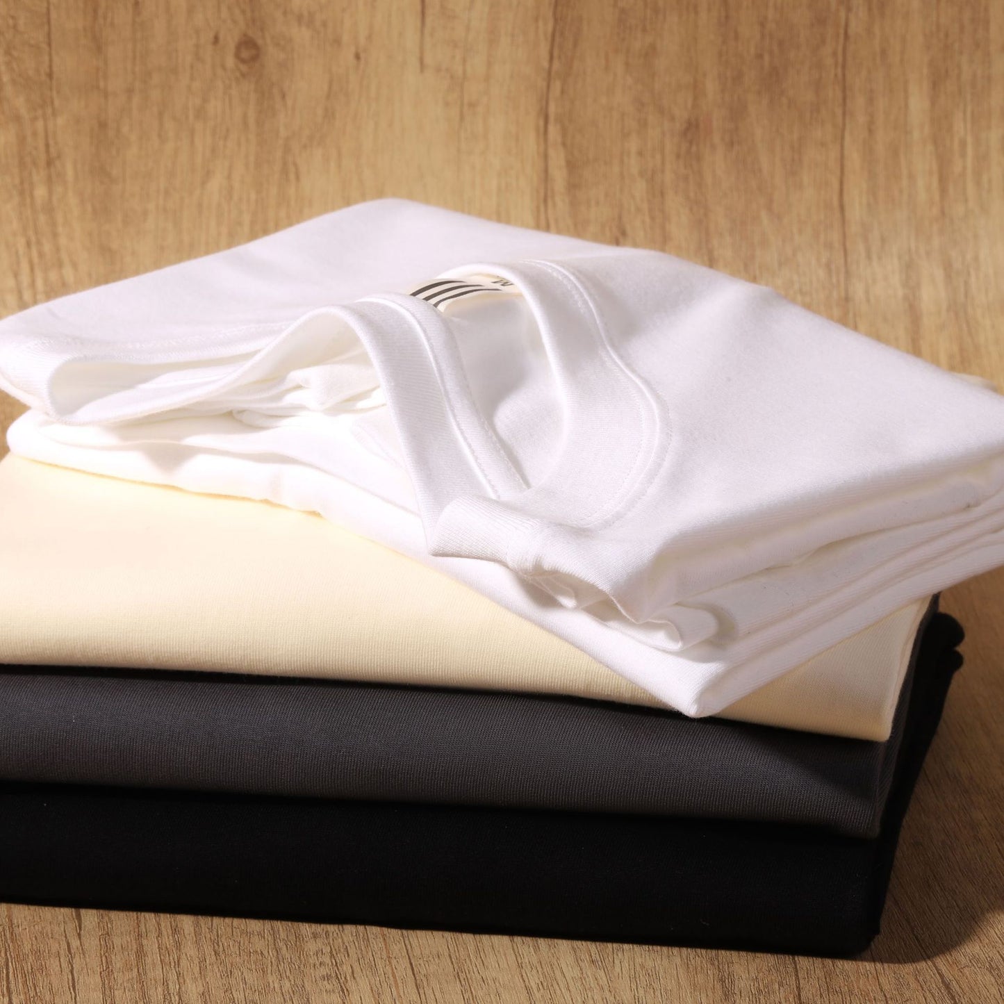 Cotton Loose Round Neck Long Sleeve T-shirt Bottoming Shirt For Men