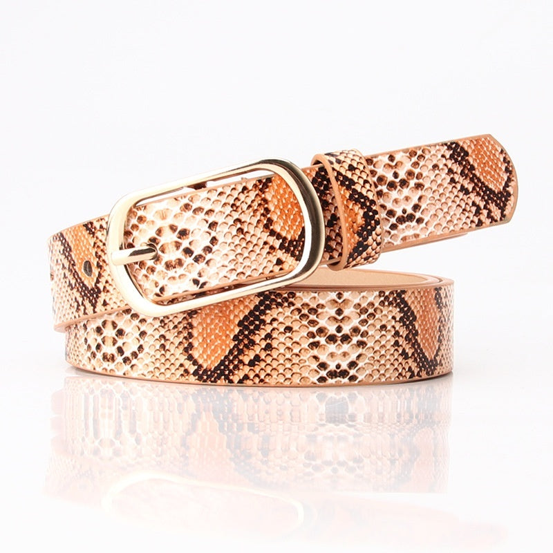 Fashion All-matching Pin Buckle Women's Belt