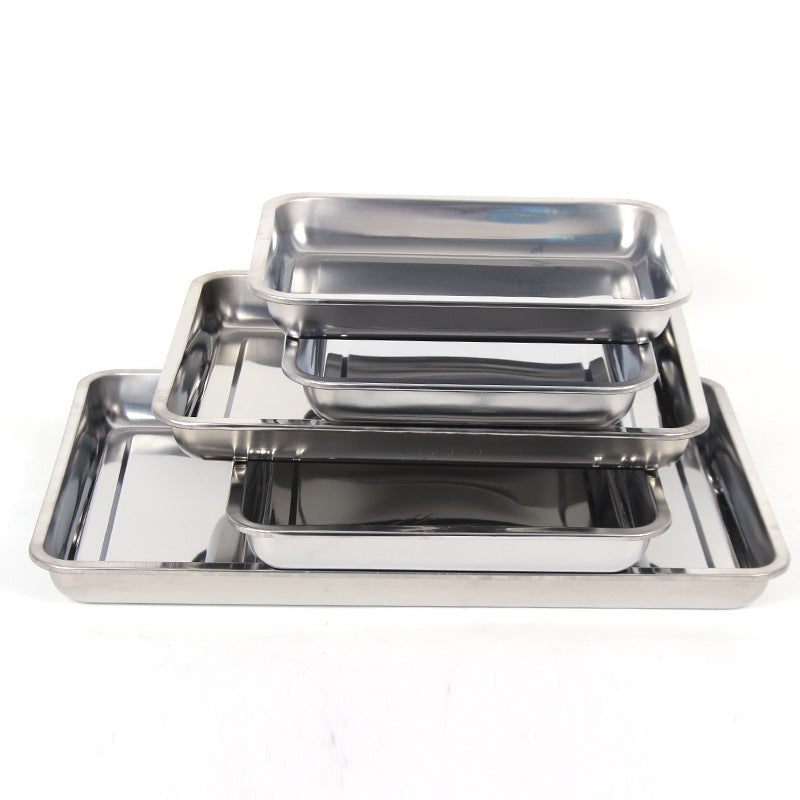 Stainless Steel Storage Trays Rectangular BBQ Pans