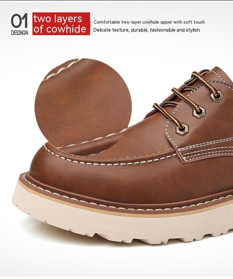 Short Low-top Retro Casual Martin Boots