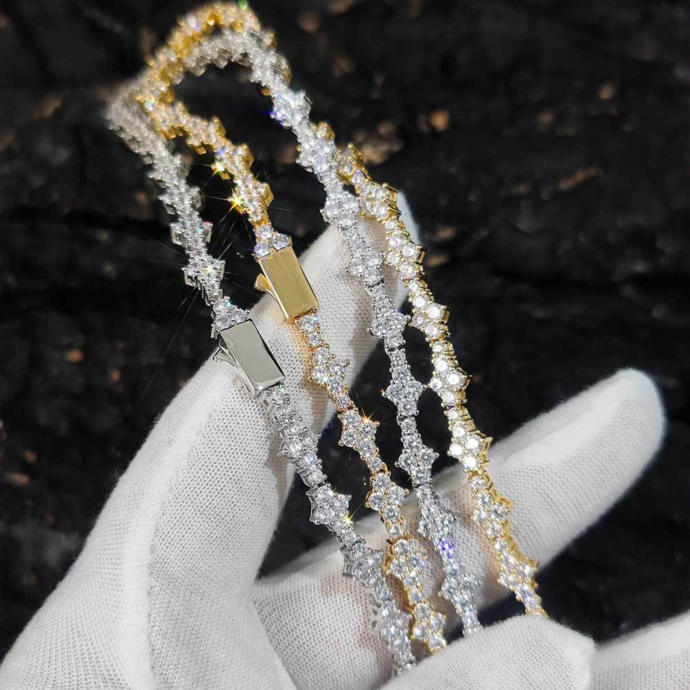 Zircon Tennis Fashion Brand Ornament Full Diamond Necklace