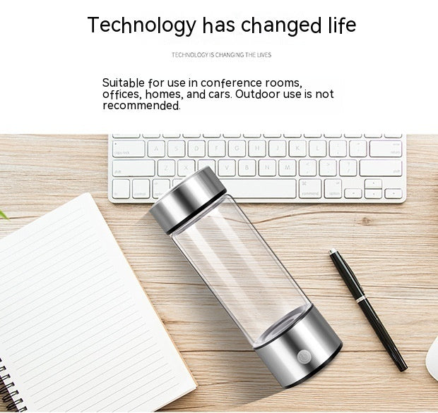 Portable Hydrogen Water Bottle Rechargeable Generator