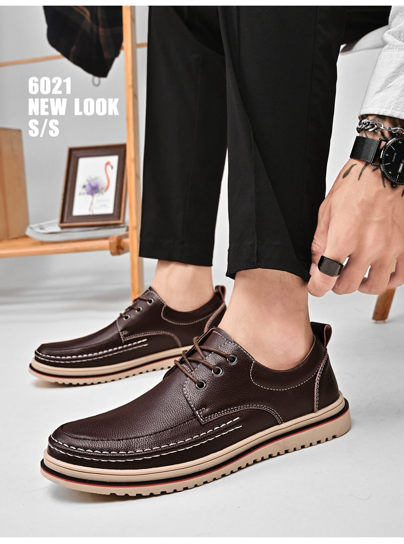 British Style Handmade Genuine Leather Martin Boots