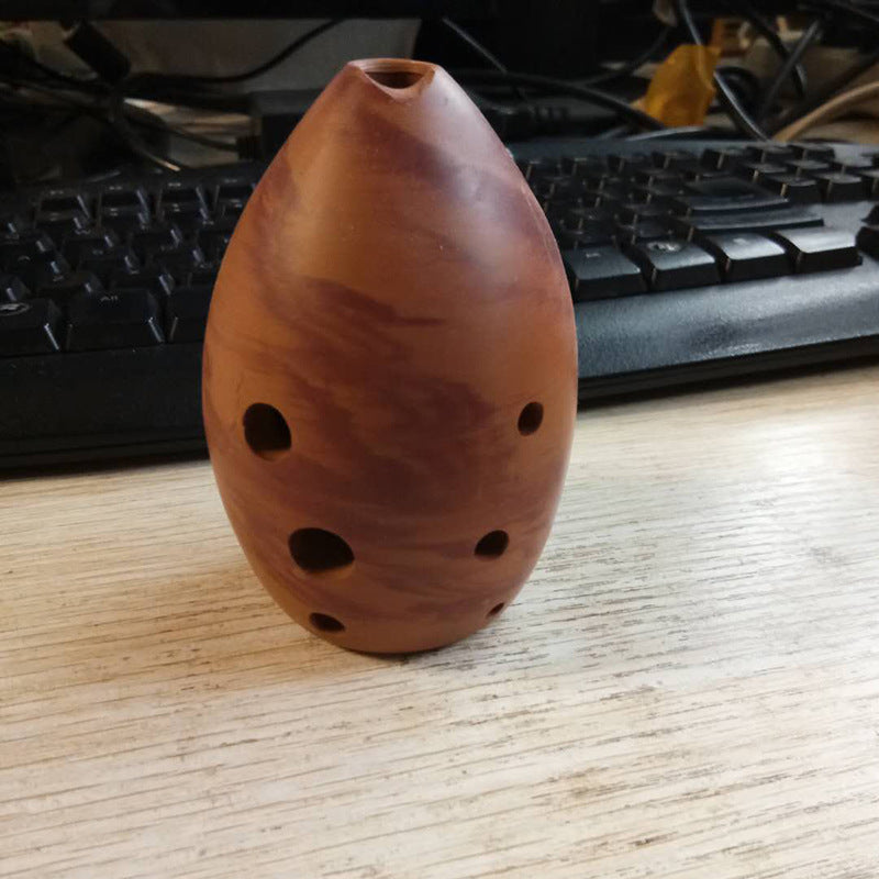 Seven Star Ancient Xun - Eight Hole Pear-Shaped Taoxun