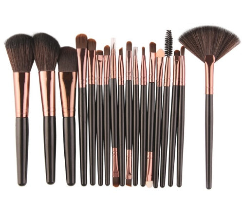 MAANGE 18-Piece Makeup Brush Set with Fan Brush – eBay Hot Seller