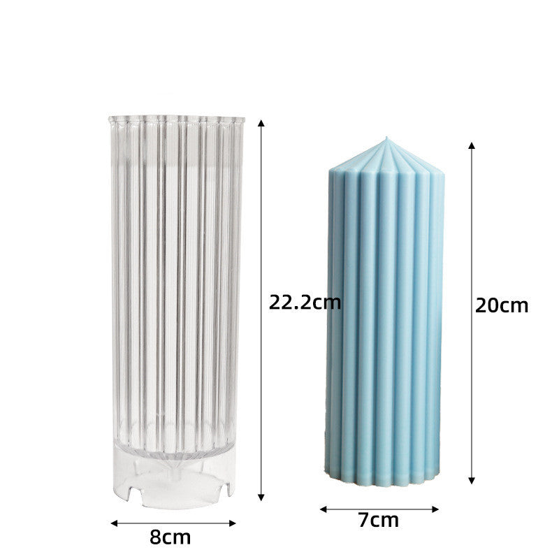 Geometric Spire Candle Mold