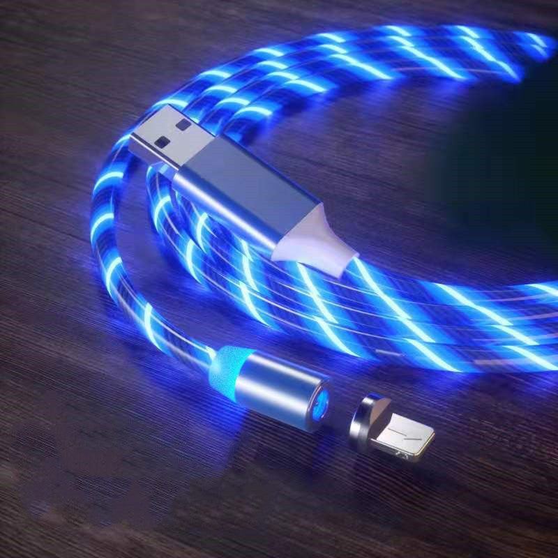Magnetic Fast Charging Cable Type-C Micro USB LED