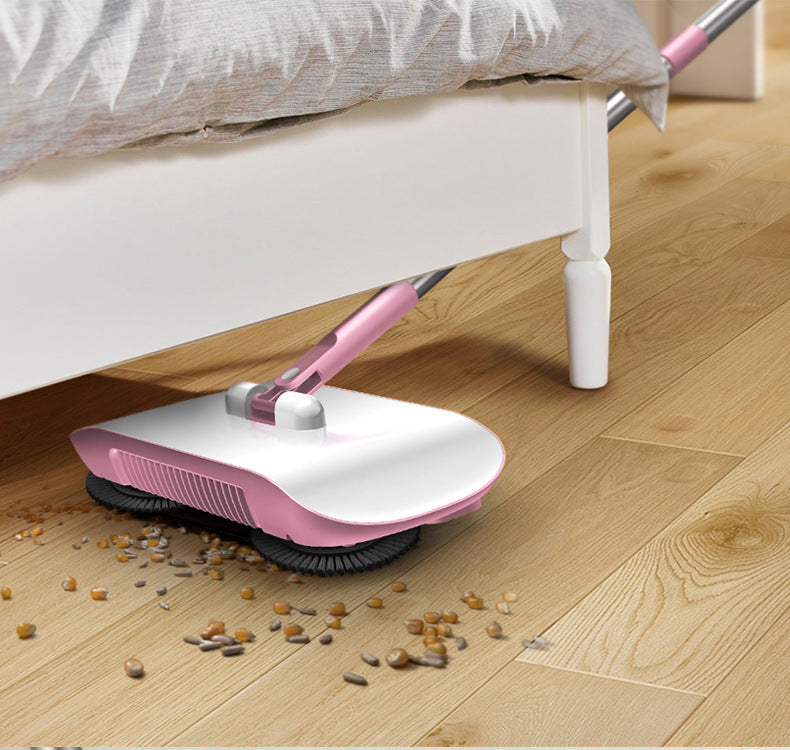Hand Push Sweeper All In One Broom Mop Dustpan Floor Cleaner