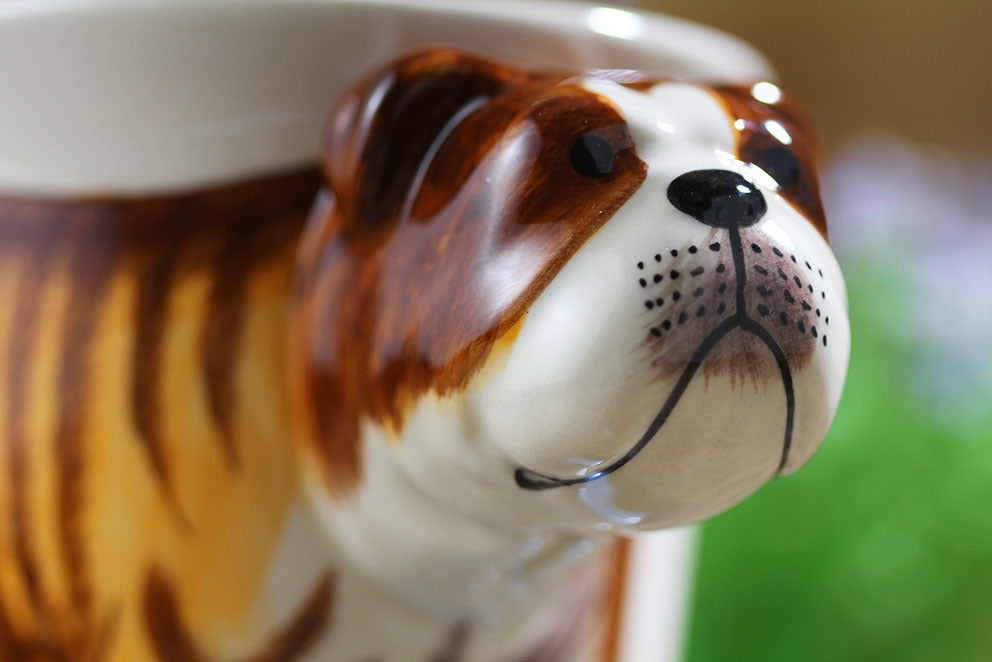 Hand-painted Animal Mug English Bulldog Ceramic