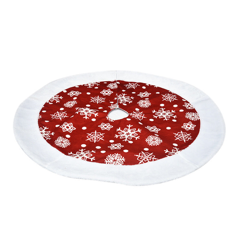 Christmas Tree Skirt Decorations Gift Scene Decor