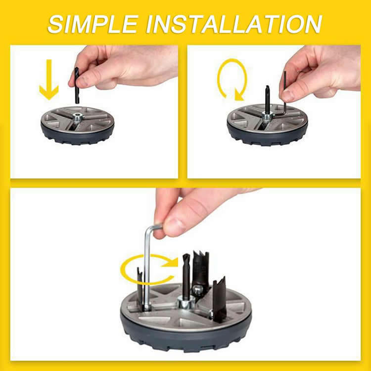 Adjustable Punching Saw 45–130mm – Fast Hole Opener for Woodworking