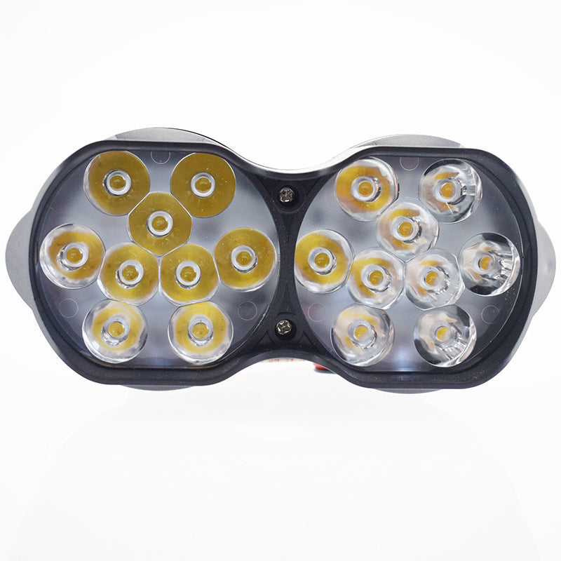 L15 Motorcycle LED Headlights 9-85V Double Bead Spotlights