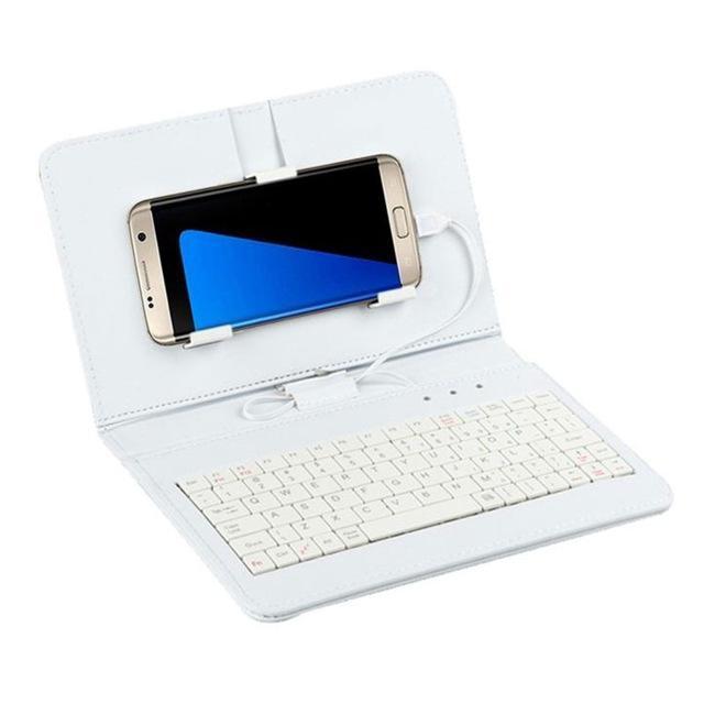 Ultra Thin Mobile Phone Bluetooth Keyboard Leather Case