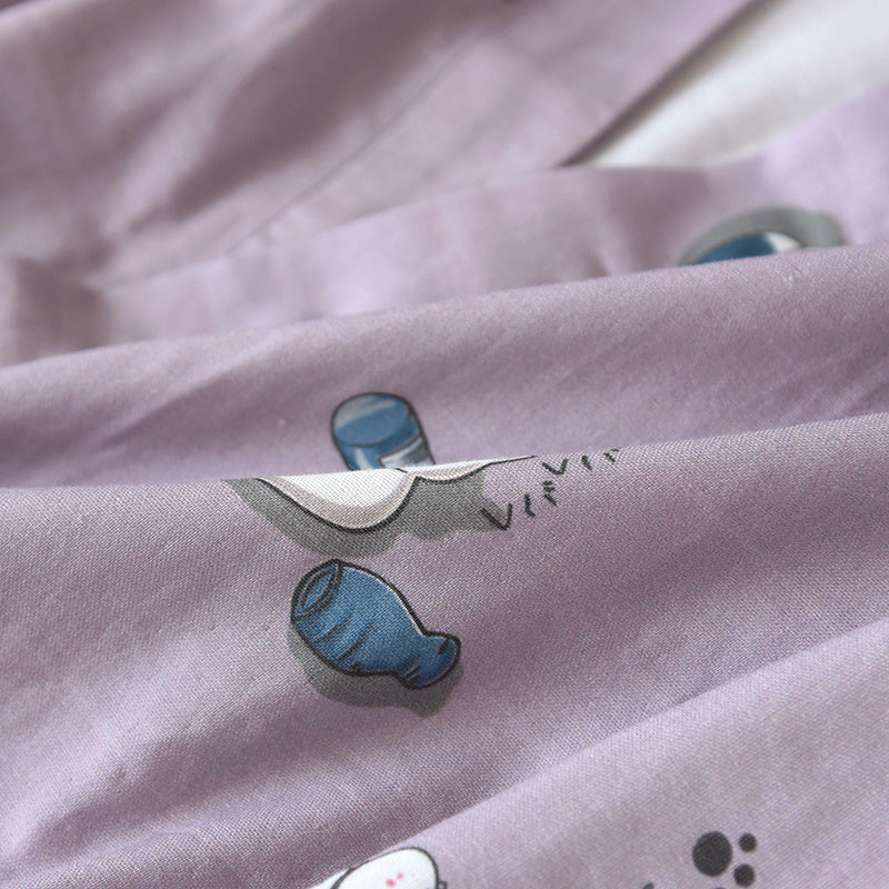 Couples Loose Cotton Thin Homewear Set