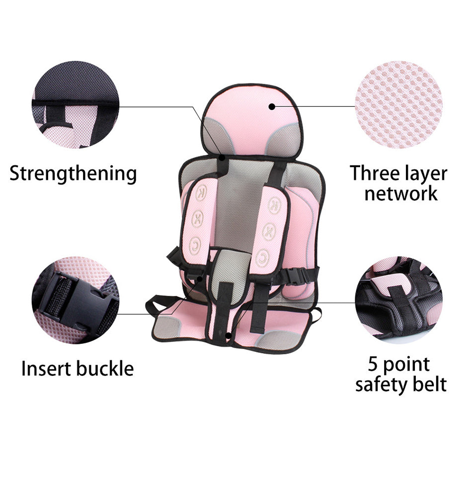 Portable Baby Car Seat Cushion Easy Installation