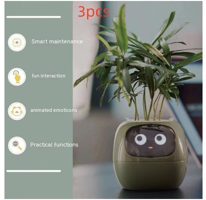 Smart AI Planter with Expressions and Sensors