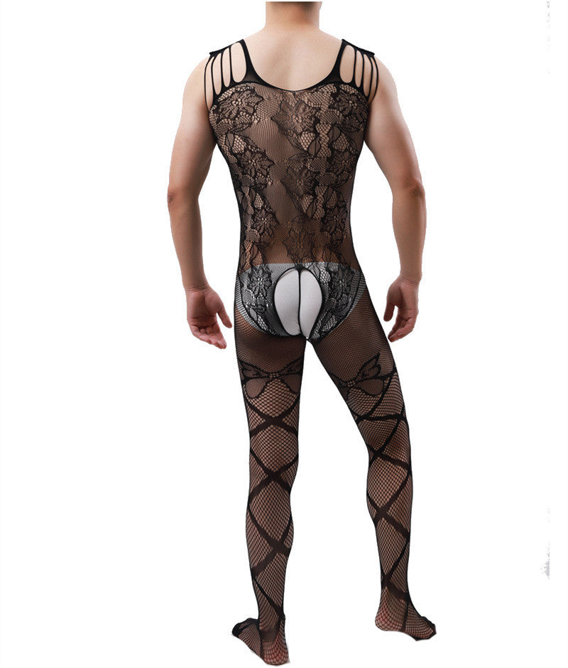 Men's Transparent Ultra-thin Pantyhose Butterfly