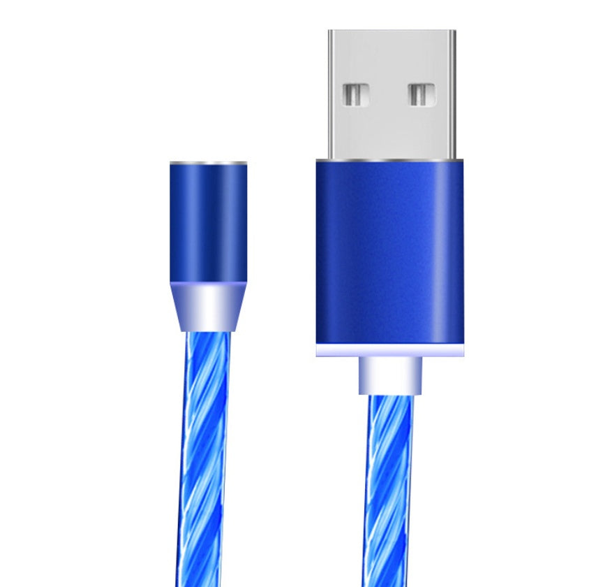 Magnetic Flowing Light Data Cable iPhone Android Type-C