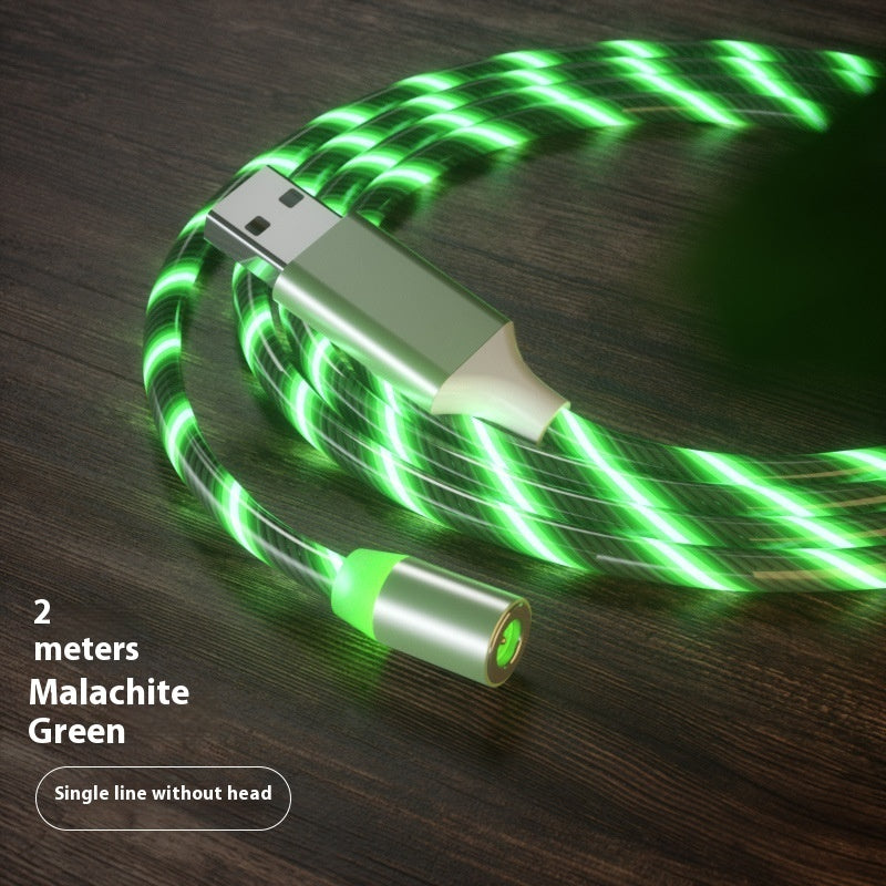 Magnetic Fast Charging Cable Type-C Micro USB LED