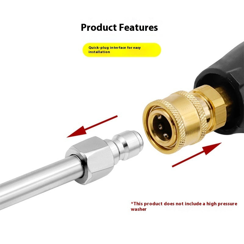 Curved Nozzle High Pressure Water Gun Quick Connector