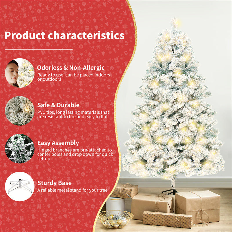 PVC Snow Christmas Tree Decor